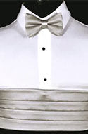 CUMMERBUND SILVER & GREY