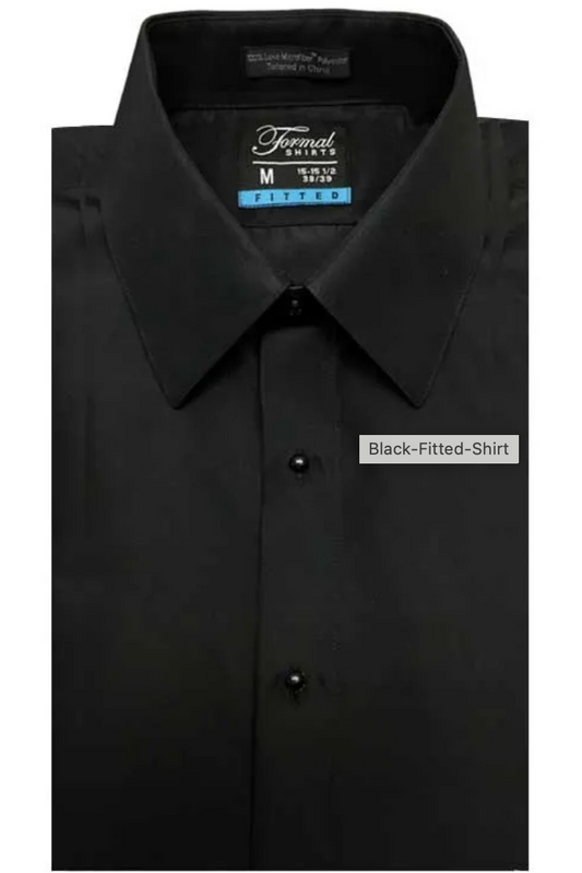 BLACK FITTED SHIRT