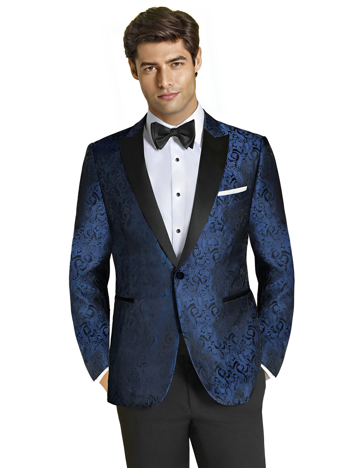BLUE PAISLEY CHASE TUXEDO