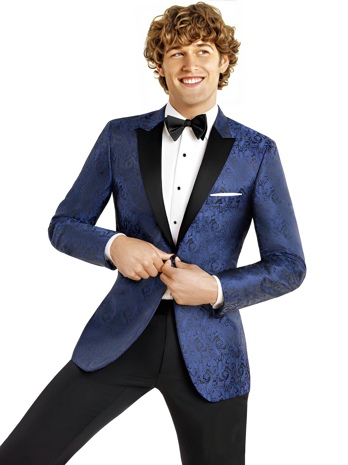 BLUE PAISLEY CHACE TUXEDO
