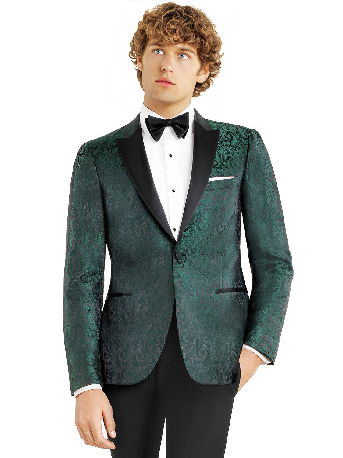 GREEN PAISLEY TUXEDO