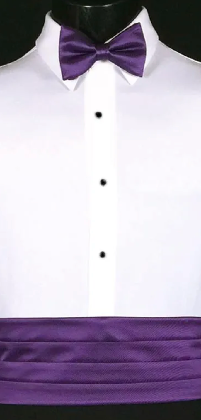 PURPLE CUMMERBUND