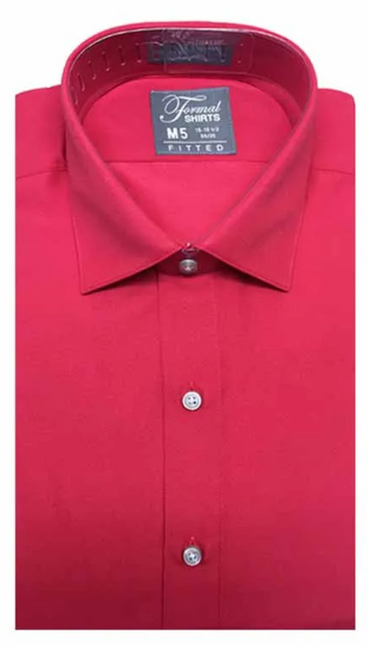 RED FITTED SHIRT