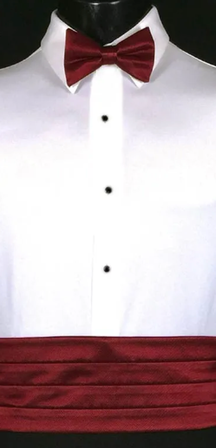 APPLE RED CUMMERBUND