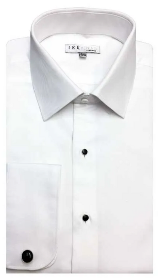 WHITE COTTON FITTED SHIRT