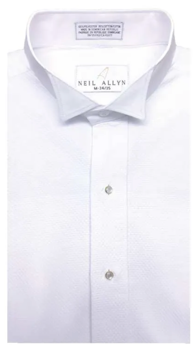 WHITE PIQUE SHIRT